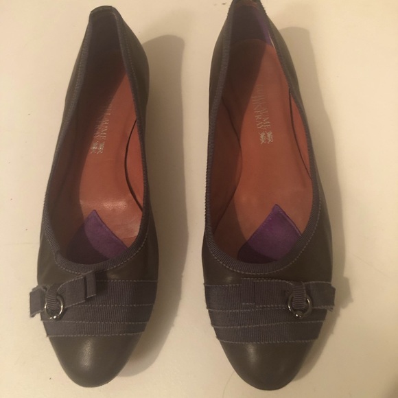 Guillane Hinfray Shoes - GUILLAUME HINFRAY leather taupe with cute ribbon as seen.